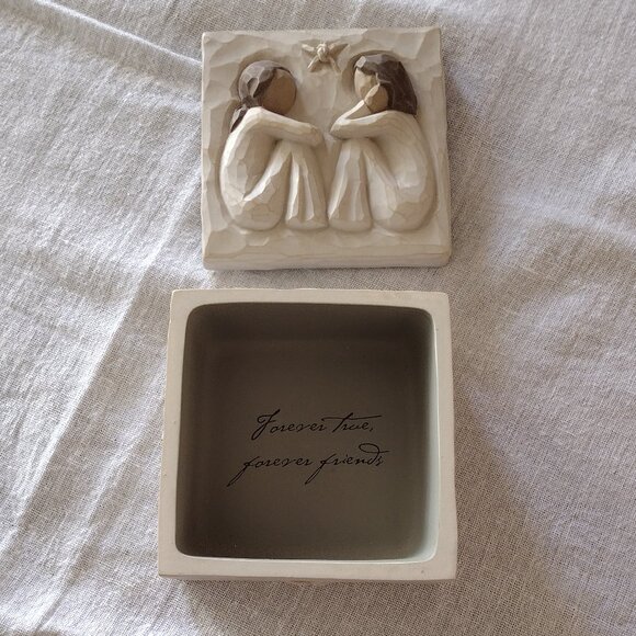 Willow Tree "Friendship" Small Trinket Box Susan Lordi 2003 - Picture 6 of 12